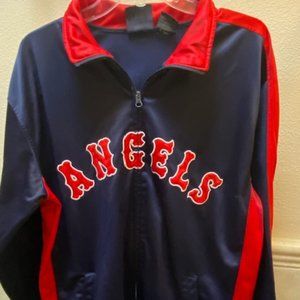 Los Angeles Angels Navy & Red Team Track Jacket